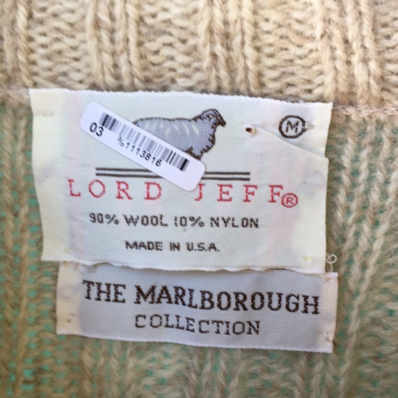 WOOL Vintage Lord Jeff Ribbed Knit Sweater - Picture 2 of 6